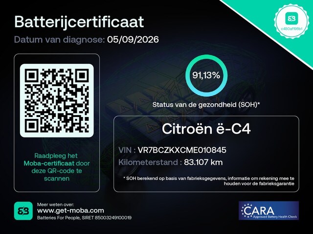 Citroën e-C4 - Shine 50 kWh | SOH 91% | Navigatie | Airconditioning ECC | S