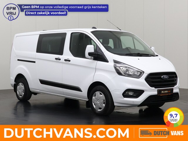 Ford Transit Custom - 2.0TDCi 130PK Lang Dubbele Cabine | Werkplaats | Standkach