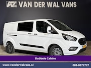 Ford Transit Custom - 2.0 TDCI 131pk L2H1 Dubbele Cabine Euro6 Airco | 6-Zits | Cr