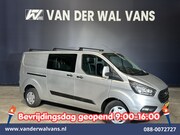 Ford Transit Custom - 2.0 TDCI 131pk L2H1 Dubbele Cabine Euro6 Airco | 6-Zits | LE