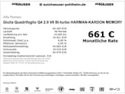 Alfa Romeo Giulia - Quadrifoglio Q4 2.9 V6 Bi-turbo HARMAN-KARDON MEMO