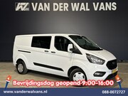 Ford Transit Custom - 2.0 TDCI 131pk L2H1 Dubbele Cabine Euro6 Airco | 6-Zits | LE