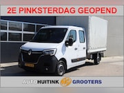 Renault Master - 2.3 DCI145 pk Pick Up Dub Cabine met huifopbouw
