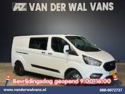 Ford Transit Custom - 2.0 TDCI 130pk L2H1 Dubbele Cabine Euro6 Airco | 6-Zits | Ca