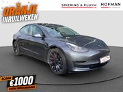 Tesla Model 3 - Performance AWD 75 kWh SOH 95% | Pano | Stoelverw |