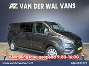 Ford Transit Custom - 2.0 TDCI 170pk L2H1 Dubbele Cabine Euro6 Airco | 6-Zits | 2x