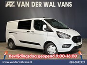 Ford Transit Custom - 2.0 TDCI 130pk L2H1 Dubbele Cabine Euro6 Airco | 6-Zits | Ca