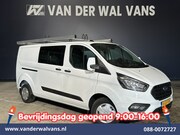 Ford Transit Custom - 2.0 TDCI 130pk L2H1 Dubbele Cabine Euro6 inrichting | Airco 