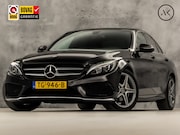 Mercedes-Benz C-klasse - 180 AMG Sport 156Pk Automaat (NAVIGATIE, CAMERA, LEDER, ZWAR