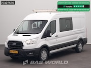 Ford Transit - 130pk Dubbel Cabine L3H2 Navi ACC Airco Parkeersensoren v+a 