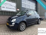 Fiat 500 - 1.2 Lounge Cabrio|Airco|Bleu&me|Leder|PDC|APK nieuw|