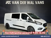 Ford Transit Custom - 2.0 TDCI 170pk L2H1 Dubbele Cabine Euro6 Airco | 5-Zits | 2x