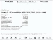 Alfa Romeo Stelvio - Ti 2.0 Turbo Q4 ASSISTENZ PANO 20ZOLL NAVI KAMERA