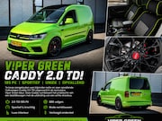 Volkswagen Caddy - 2.0 TDI UNIEKE caddy viper green 185pk leer 19"