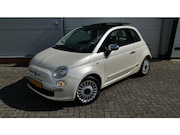 Fiat 500 - 1.2 Lounge NL-auto NAP Automaat Creme/Parelmoer-lak Opendak