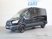 Ford Transit - 350 2.0 TDCI L2/H2 Trend AWD 4X4 170PK ZWART AIRCO TREKHAAK