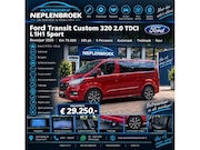 Ford Transit Custom - 320 2.0 TDCI L1H1 Sport AUT. Sport | 185pk! | 5 Pers. | Wint