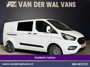 Ford Transit Custom - 2.0 TDCI 131pk L2H1 Dubbele Cabine Euro6 Airco | 6-Zits | Cr