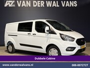 Ford Transit Custom - 2.0 TDCI 130pk L2H1 Dubbele Cabine Euro6 Airco | 6-Zits | Ap