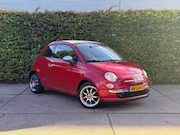 Fiat 500C - 1.2 Lounge Cabrio navi App CarPlay Leer