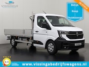 Renault Master - E-Tech Open laadbak + HIAB kraan + trekhaak