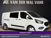 Ford Transit Custom - 2.0 TDCI 131pk L2H1 Dubbele Cabine Euro6 Airco | 6-Zits | Cr
