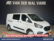 Ford Transit Custom - 2.0 TDCI 130pk L2H1 Dubbele Cabine Euro6 inrichting | Airco 