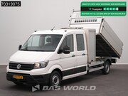 Volkswagen Crafter - 140pk Kipper Dubbel Cabine met Kist Trekhaak Airco Cruise Ca