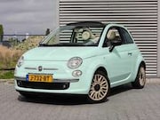 Fiat 500C - 1.2 Cabrio - Leder - AIRCO - Mintgroen - Uniek