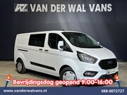 Ford Transit Custom - 2.0 TDCI 130pk L2H1 Dubbele Cabine Euro6 Airco | 6-Zits | Ca