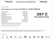 Alfa Romeo Giulia - Veloce 2.0 Turbo Q4 PANO EL. SITZE KAMERA