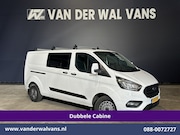 Ford Transit Custom - 2.0 TDCI 130pk L2H1 Dubbele Cabine Euro6 Airco | 6-Zits | Ca