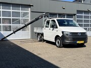 Volkswagen Transporter - 2.0 TDI L2H1 DC Euro 6 Hiab 013T Laadkraan Pick up Dubbele c