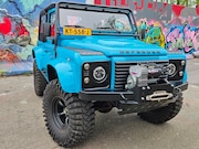 Land Rover Defender - soft top custom 2.4 TD 4 zits Miami Blue