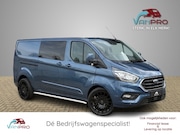 Ford Transit Custom - 2.0 TDCi 130PK Dubbel Cabine L2 / Airco / Dubbele Schuifdeur