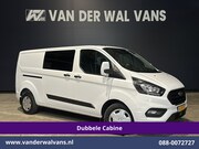 Ford Transit Custom - 2.0 TDCI 130pk L2H1 Dubbele Cabine Euro6 Airco | 6-Zits | LE