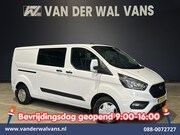 Ford Transit Custom - 2.0 TDCI L2H1 Dubbele Cabine Inrichting Euro6 Airco | 6-Zits
