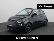 Fiat 500e - 42 kWh La Prima | Cabrio | Camera | Navigatie | Leder |